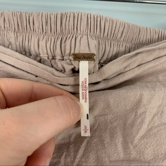 Free People Al Fresco Convertible Jumpsuit Pants Cotton Tie Strapless Small S - Picture 6 of 14